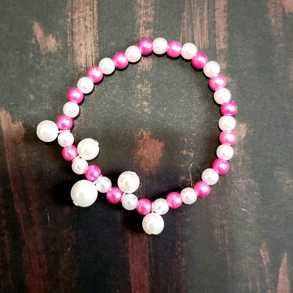 Pink Bead Anklet